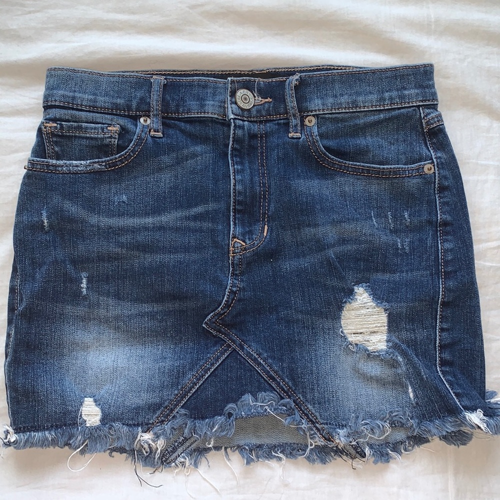 express jean skirt